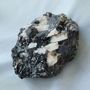 Franklinite Black Willemite Sterling Hill Mine NJ With Fossil Great Specimen Nat